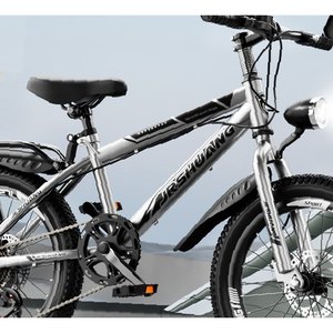 Silver Utility City Bike