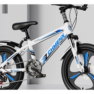White Blue Youth Mountain Bike